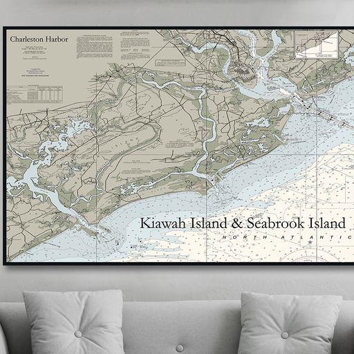 Kiawah & Seabrook Islands Nautical Chart – The Nautical Chart Company