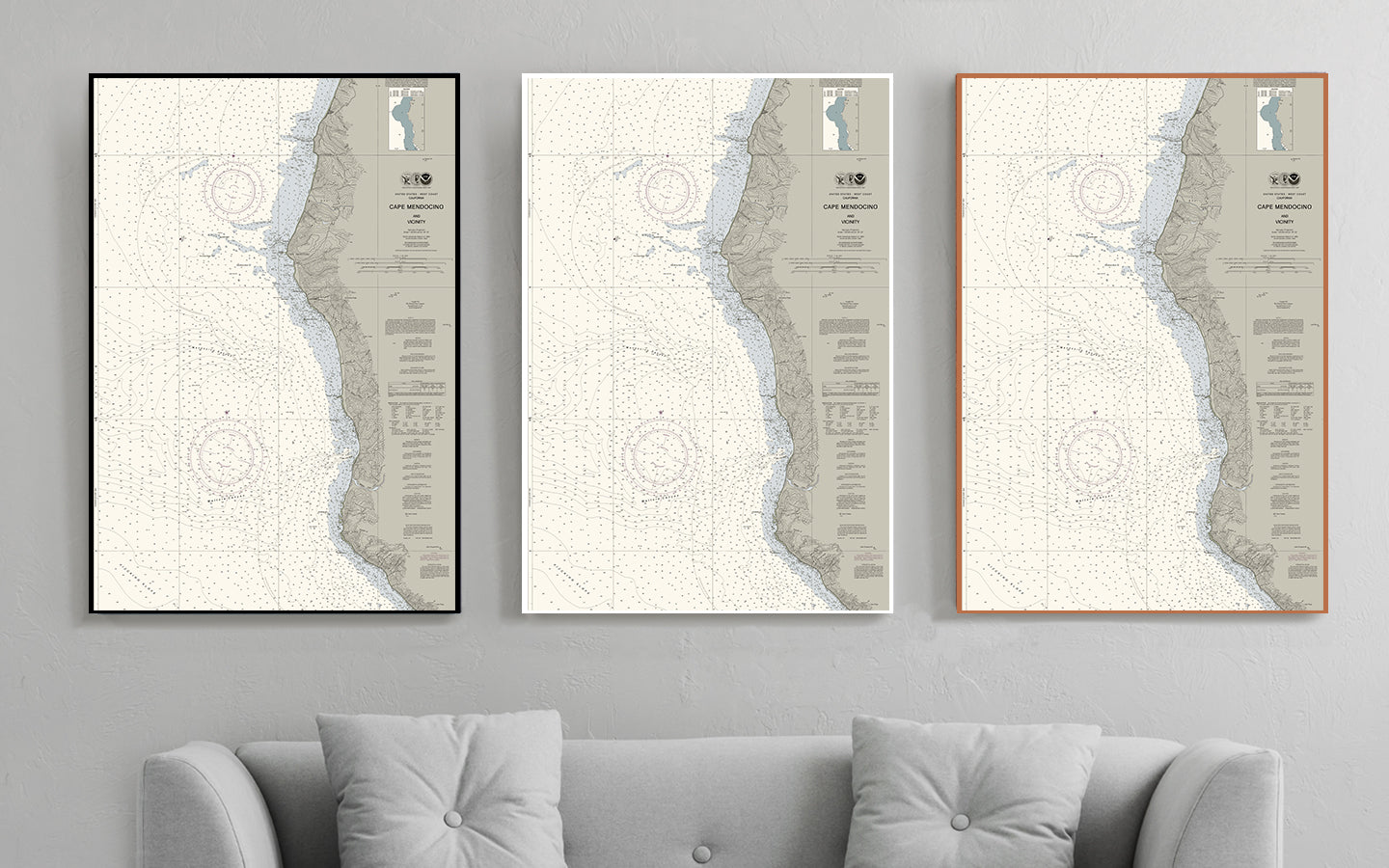 Cape Mendocino California Nautical Chart The Nautical Chart Company