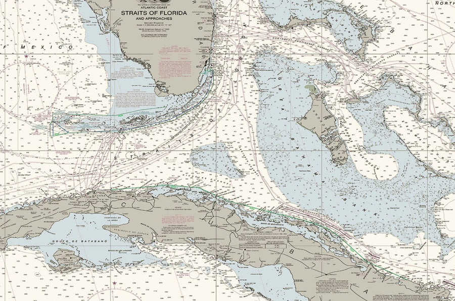 Straits of Florida Nautical Chart