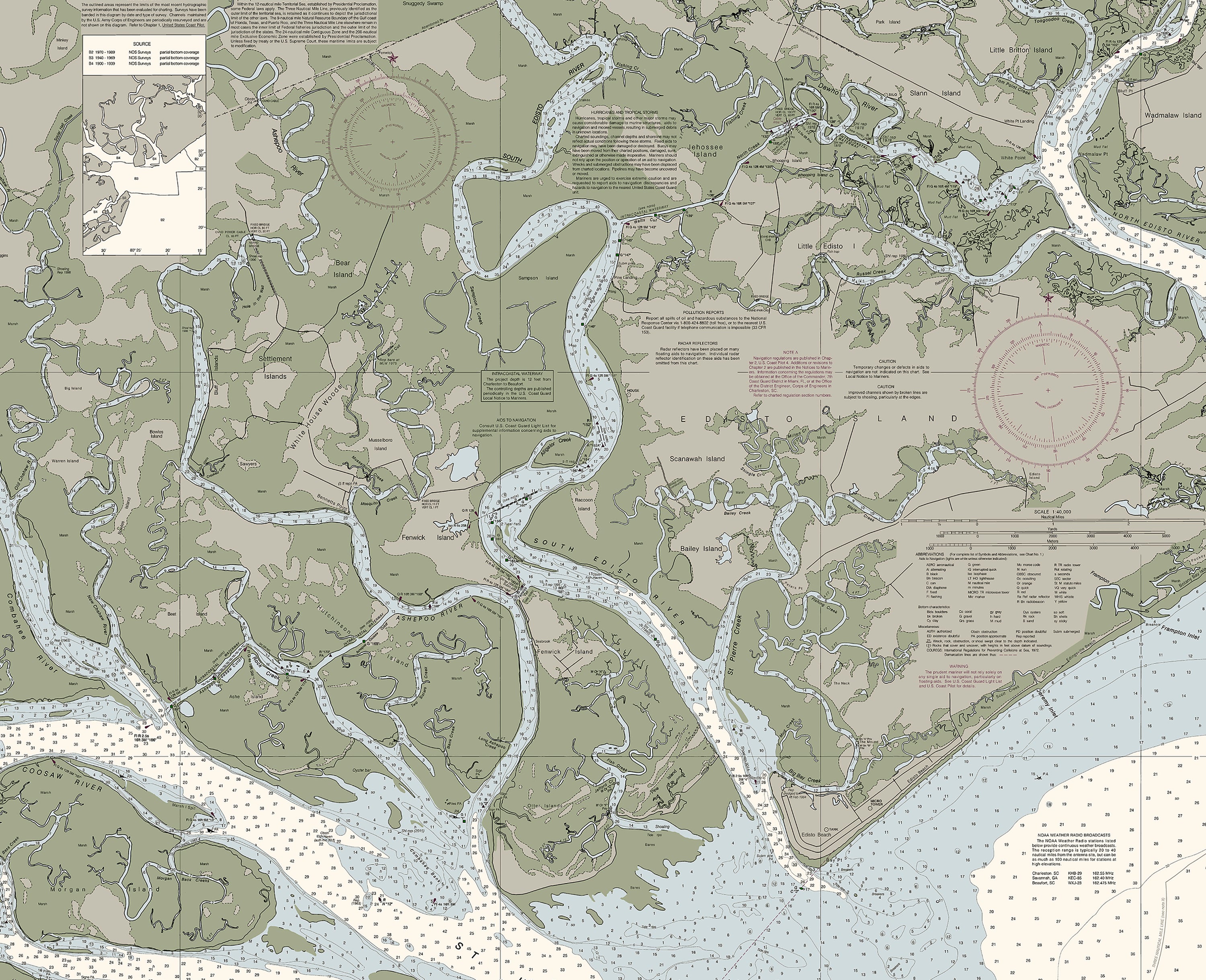 St Helena Sound Nautical Chart – The Nautical Chart Company