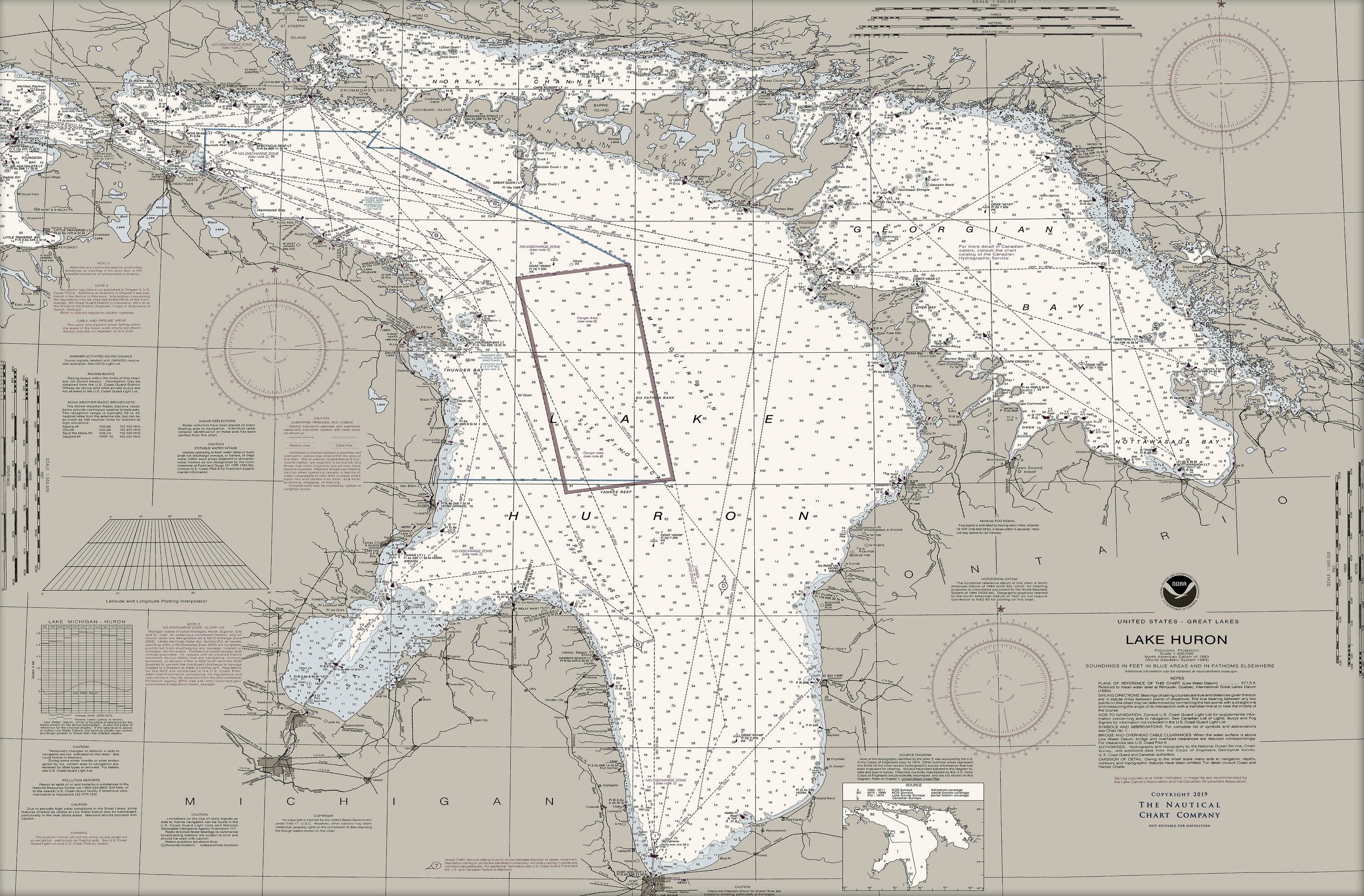 Lake Huron Nautical Chart The Nautical Chart Company